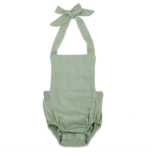Summer Baby Romper - Sage